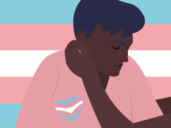 transgender and nonbinary support illustration