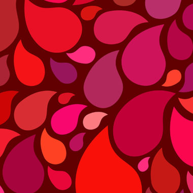 Red seamless pattern with drops